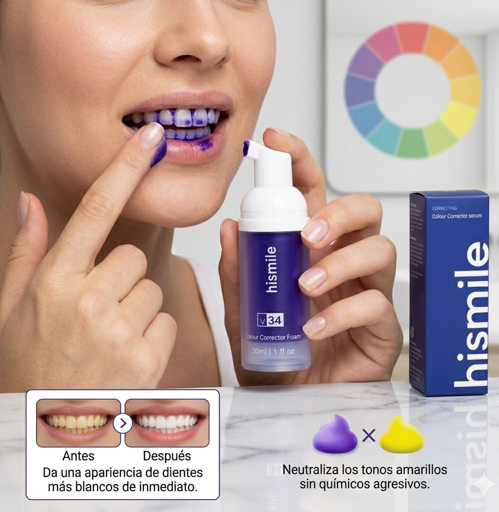 ELIMINA EL TONO AMARILLO HOY MISMO CON WHITESMILE + ENVÍO GRATIS