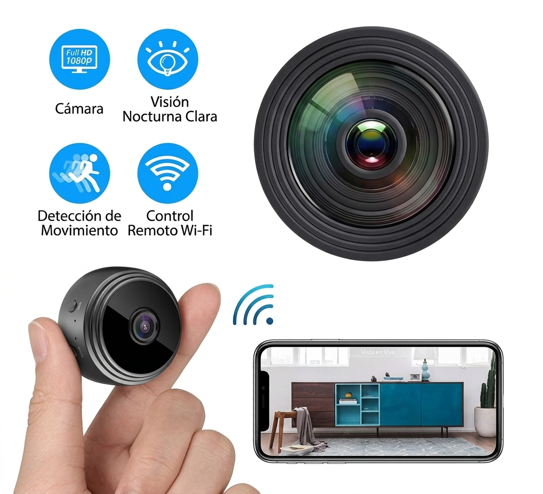 2X1 Y TEN CONTROL DE TODO CON MINI CAMARA A9 + ENVÍO GRATIS
