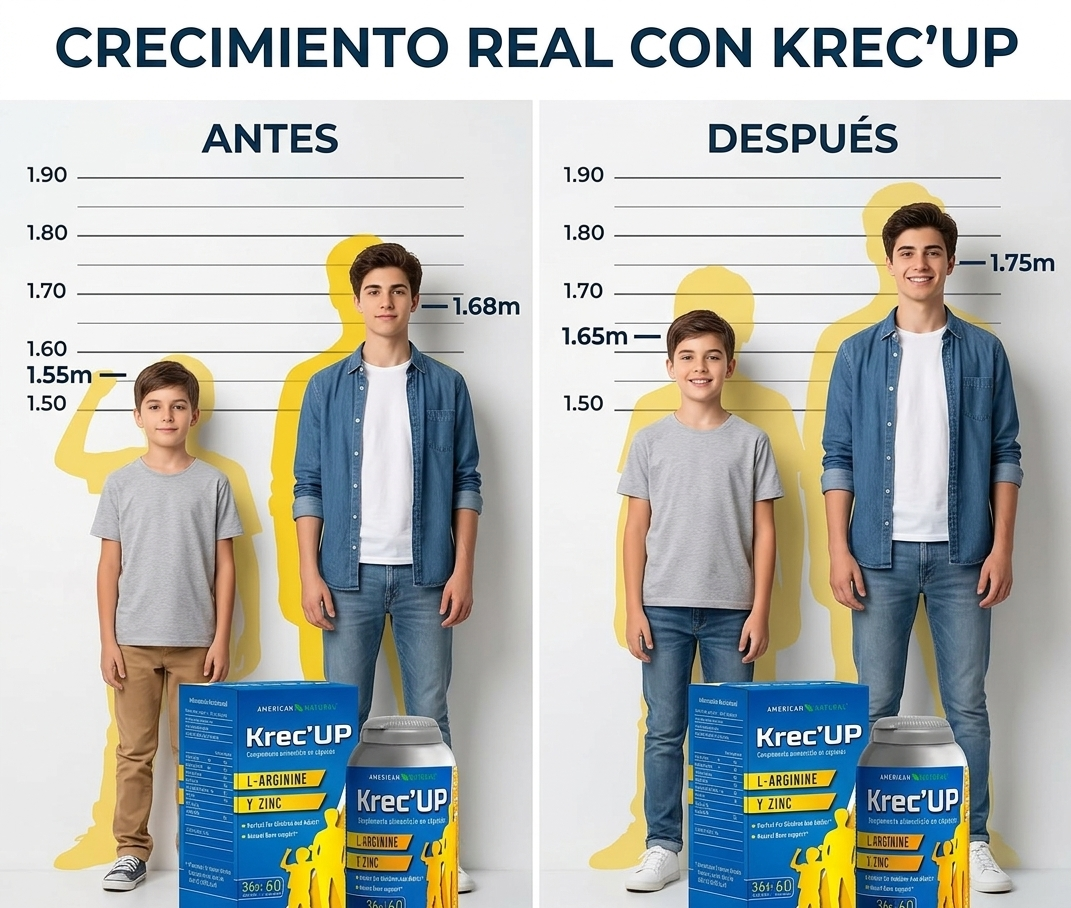 PASTILLAS PARA EL CRECIMIENTO DE ESTATURA KREC'UP + ENVÍO GRATIS