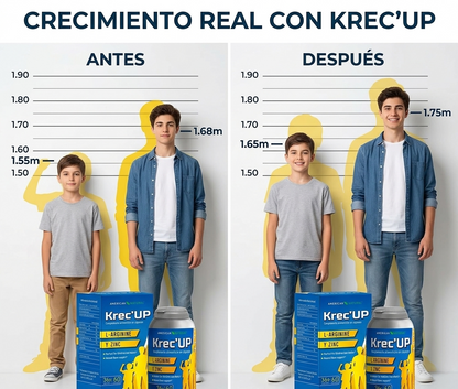 PASTILLAS PARA EL CRECIMIENTO DE ESTATURA KREC'UP + ENVÍO GRATIS